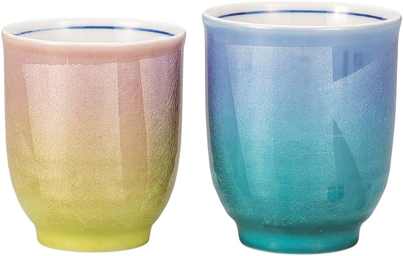 K9-788 Kutani Yakuya Kikuyu Cup with 2-Color Silver Color