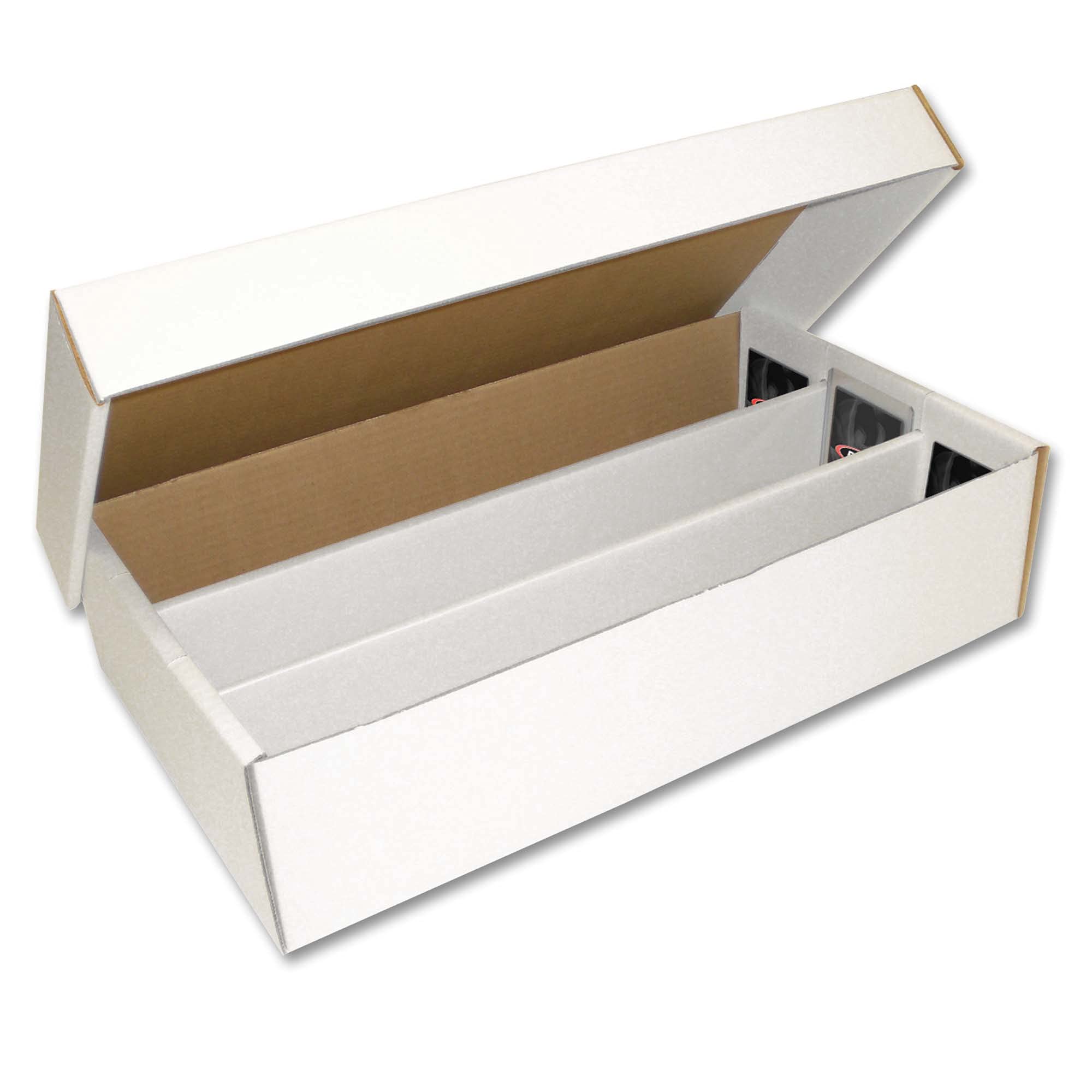 BCW Super Shoe Storage Boxes, Holds 3,000 Cards or 600 Toploaders, 5 Pack