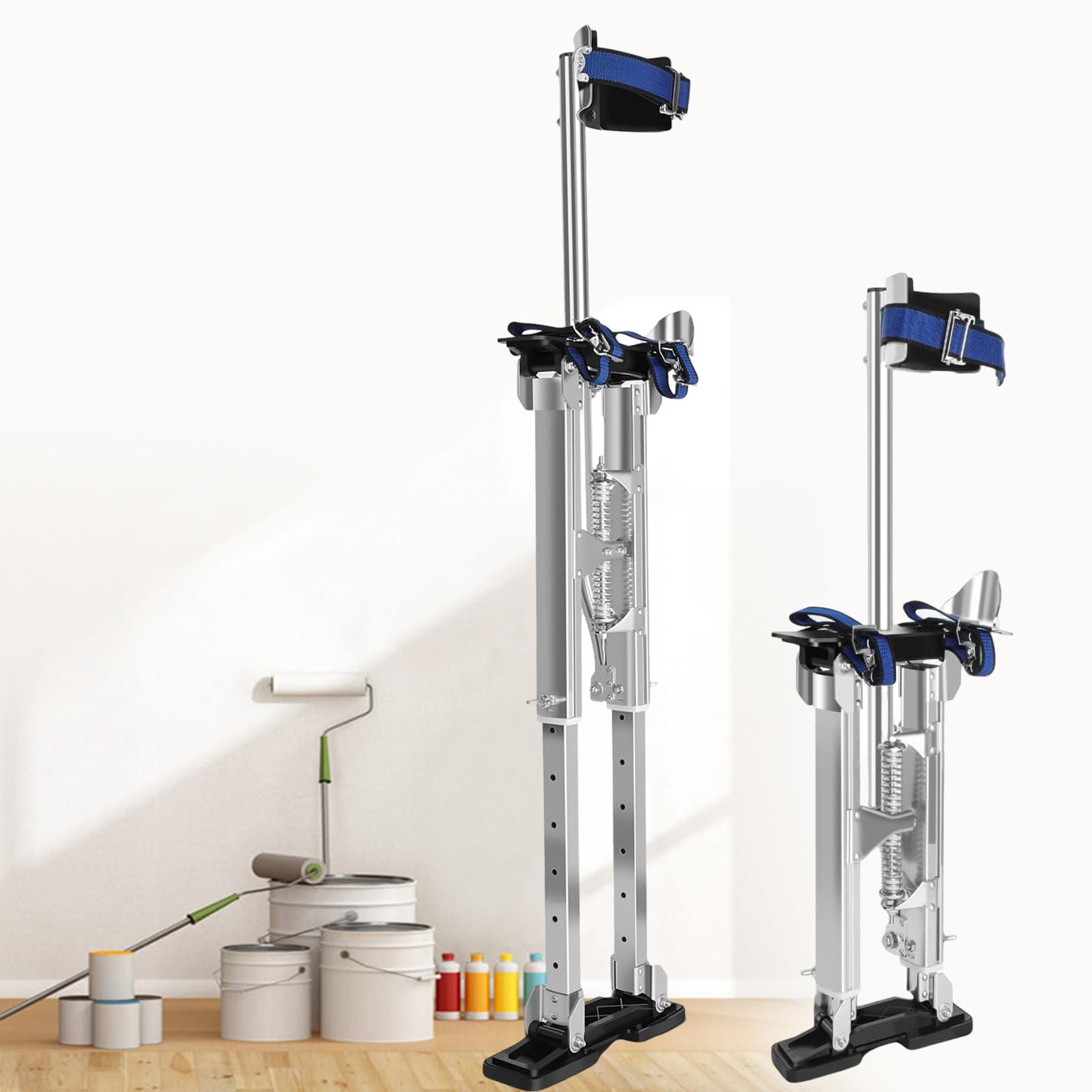 Trampoli Per Cartongesso Per Adulti, Altezze Regolabili 38-60 Cm/46-76 Cm/60-102 Cm, Carico 180 Kg, Trampoli Per Pittori In Alluminio Per Lavorare In Luoghi Alti,24''-40''