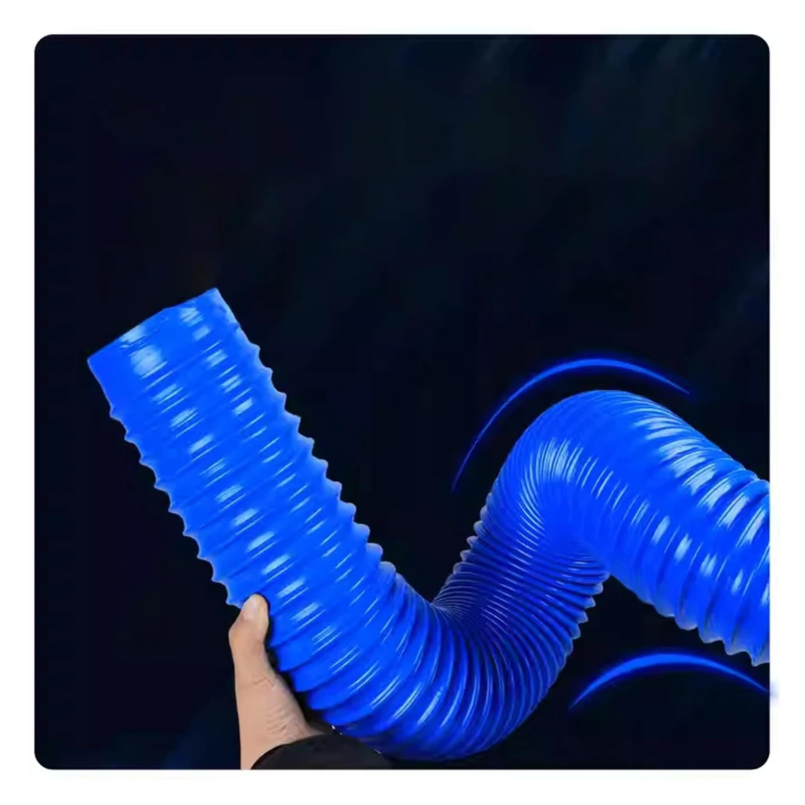Tuyau d'aspiration de poussière en PVC bleu de 1 mètre – Tuyau flexible for l'évacuation des flux d'air industriels (30-100 mm)(Inner Diameter 40mm)