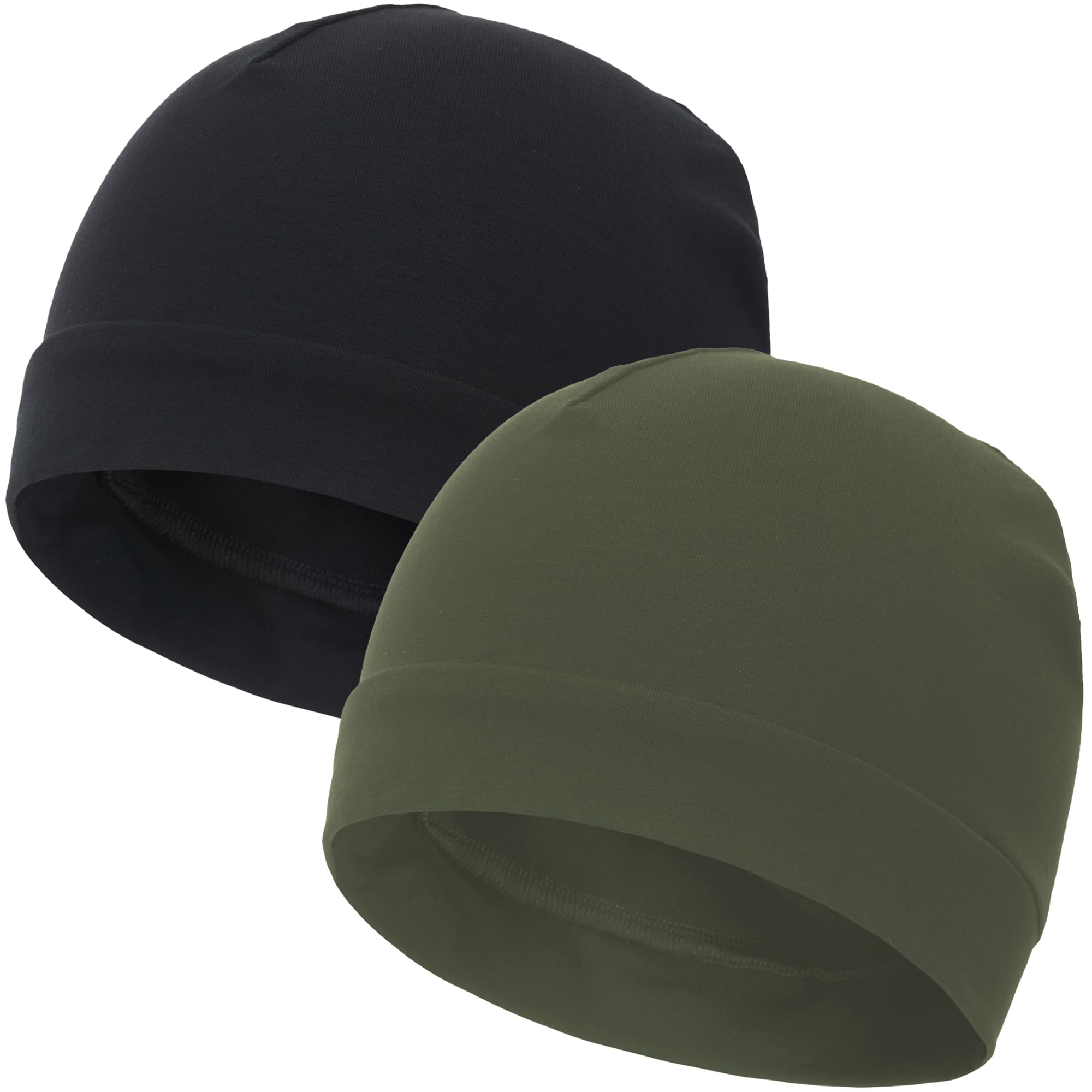 vidsel 100% Cotton Skull Caps Beanie Night Cap Sleep Hats for Men Women