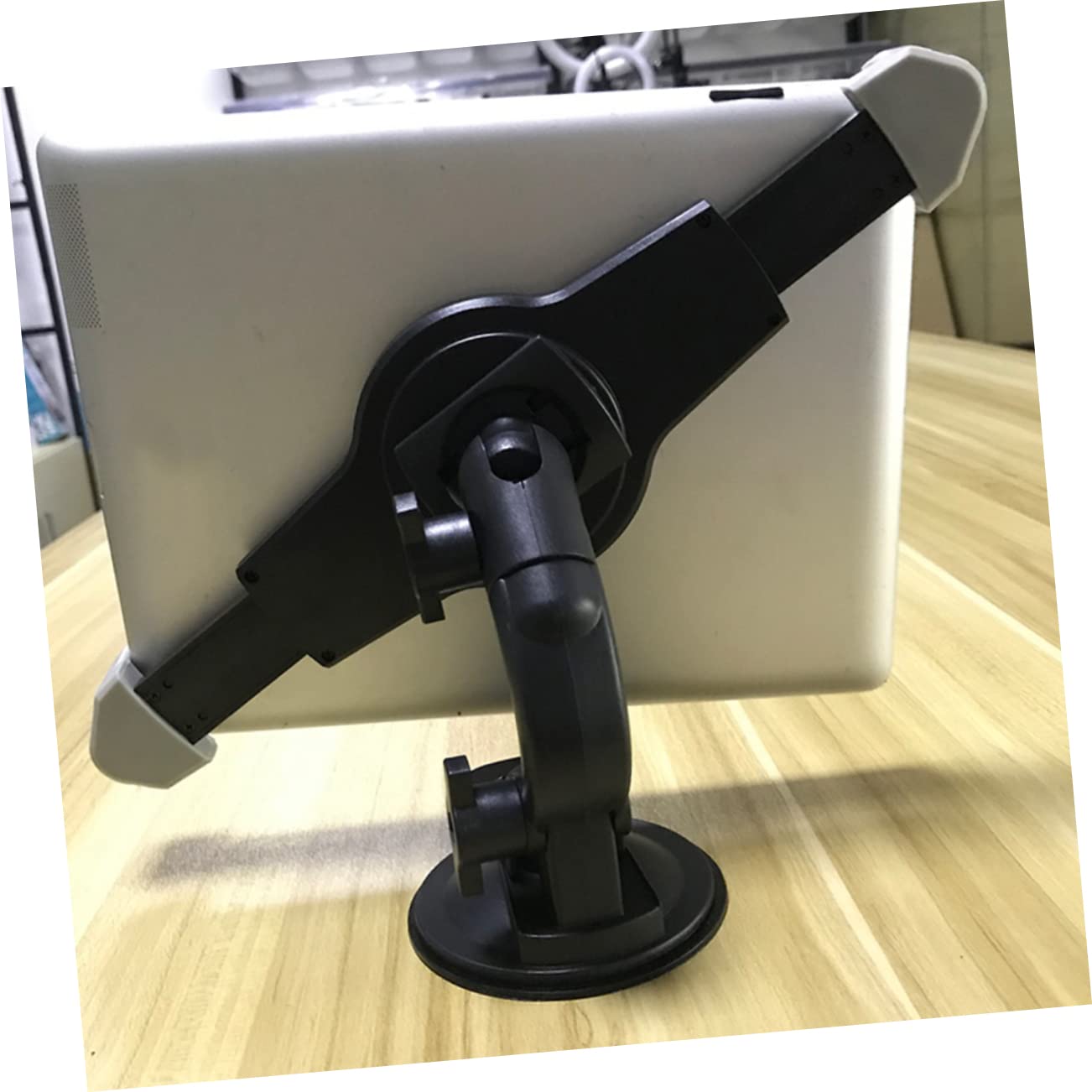 SHINEOFI Soporte a 10.1 Material a Ventosa Coche Grande Tablet en de 7 de Abs y Fijación Estable Pulgadas, Montaje Tablets y Navegadores Vehículo