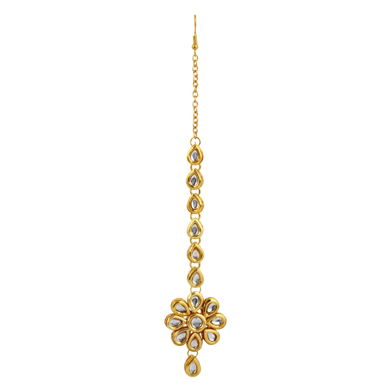 Jewellity Kundan Ethnic Designer Wedding Maang/Mang Tika/Tikka for Women TK-553 (B01N4VC4YG) Amazon Price History, Amazon Price Tracker
