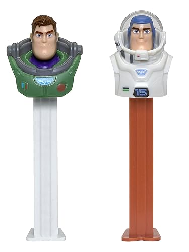 PEZ Buzz Lightyear Juego de dispensadores de dulces Buzz Lightyear Alpha Class and Buzz Lightyear XL PEZ Dispensadores con repuestos adicionales de
