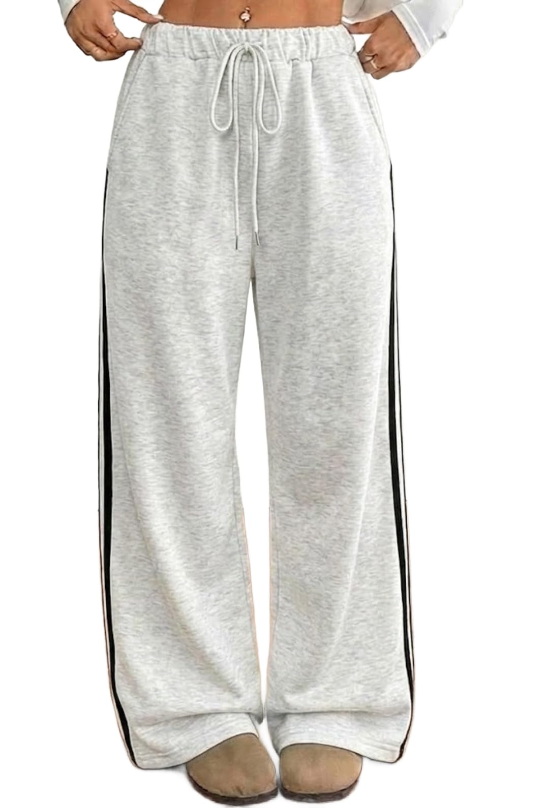dockstreet Track Pant for Women || Baggy Fit || Track Pants || Full Elastic Jogger Track Pant ||-picture-50