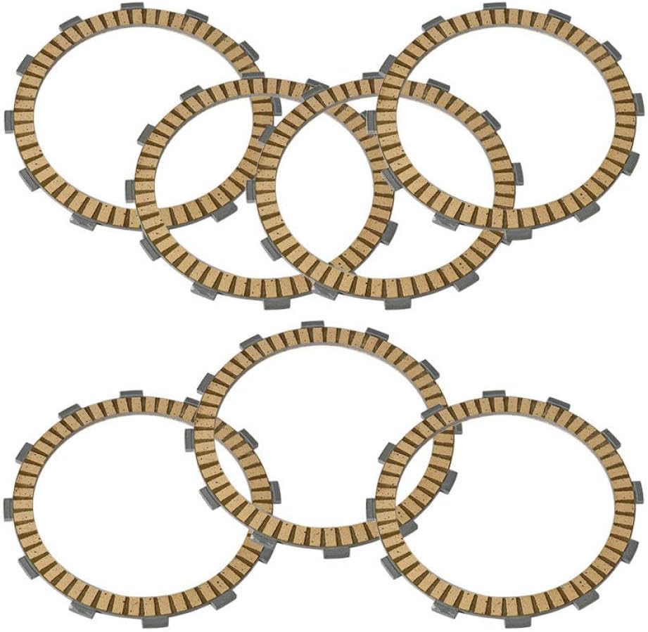 1 Set Motorcycle Clutch Friction Plates Disc Set Compatible with Motorcycle Models RVT1000R RVT RC51 VTR1000 VTR SP-1 for Part Number 22201-MAT-E00 Aftermarket Replacement