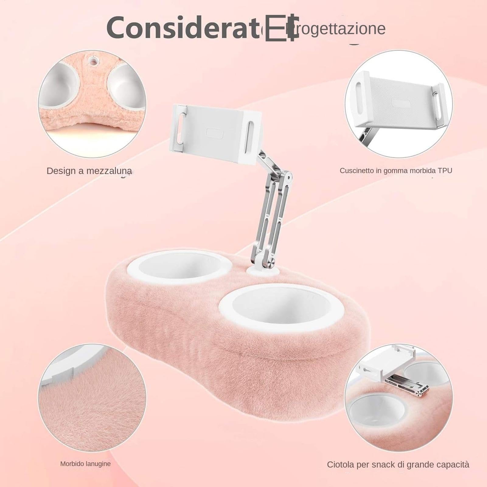 Support De Coussin Pour Tablette, Support De Tablette Avec Coussin - Support De Tablette Réglable Pour Lire Au Lit | Support De Coussin De Téléphone De Lit, Convient Pour Tablette/Téléphone De 4,7 À