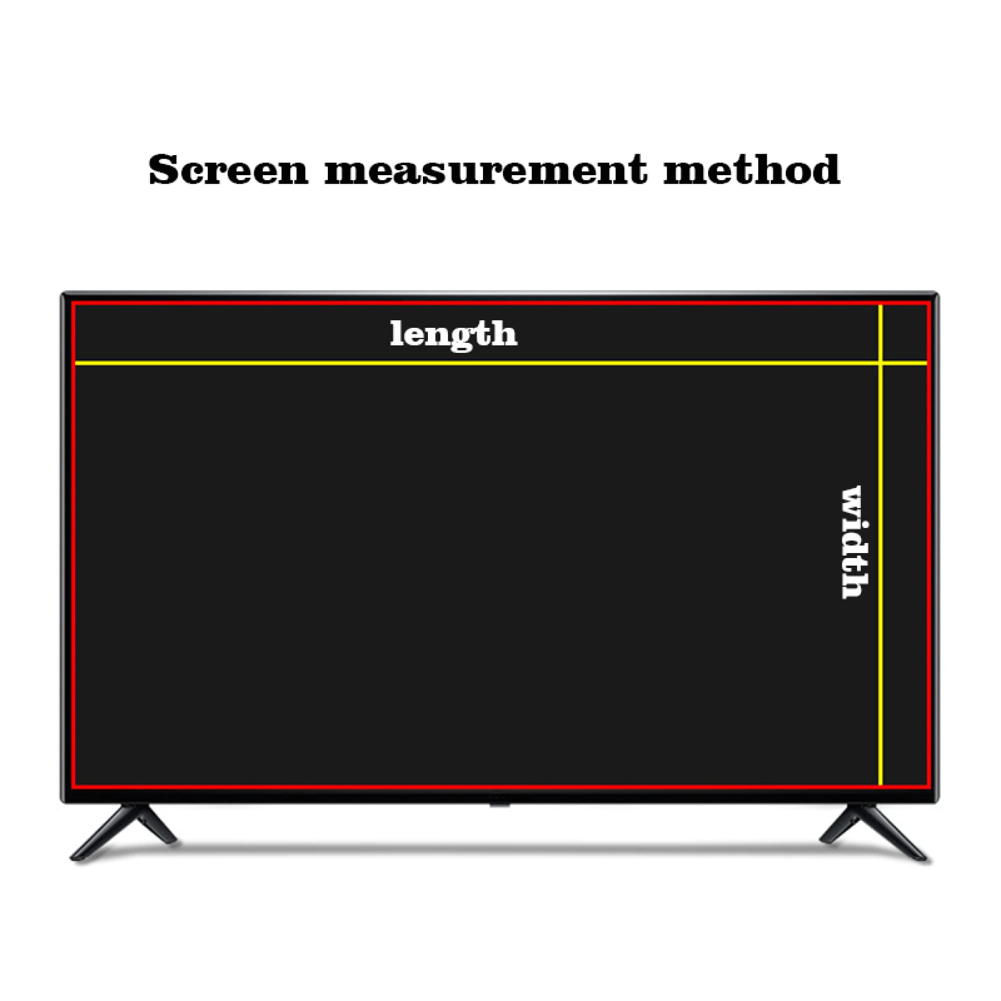 Protector de pantalla de TV antideslumbrante esmerilado para pantallas LCD, LED estándar y curvas de 32 a 75 pulgadas - Fuera de luz azul/Anti UV/Anti rayones, sin burbujas/Clear / 40 Inches 875x48