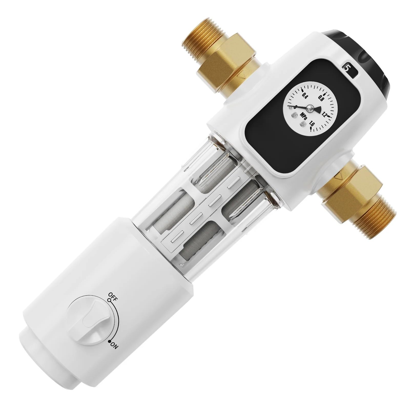 Spin Down Filter Whole House Sediment Filter for Well Water 4 T/H High Flow Rate for House Water Filtration Systems