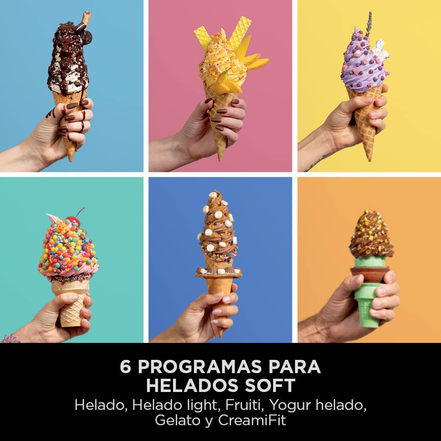 Miniatura 3 de Ninja CREAMi Scoop & Swirl, Heladera con 2 Tarrinas de 480 ml, Plata