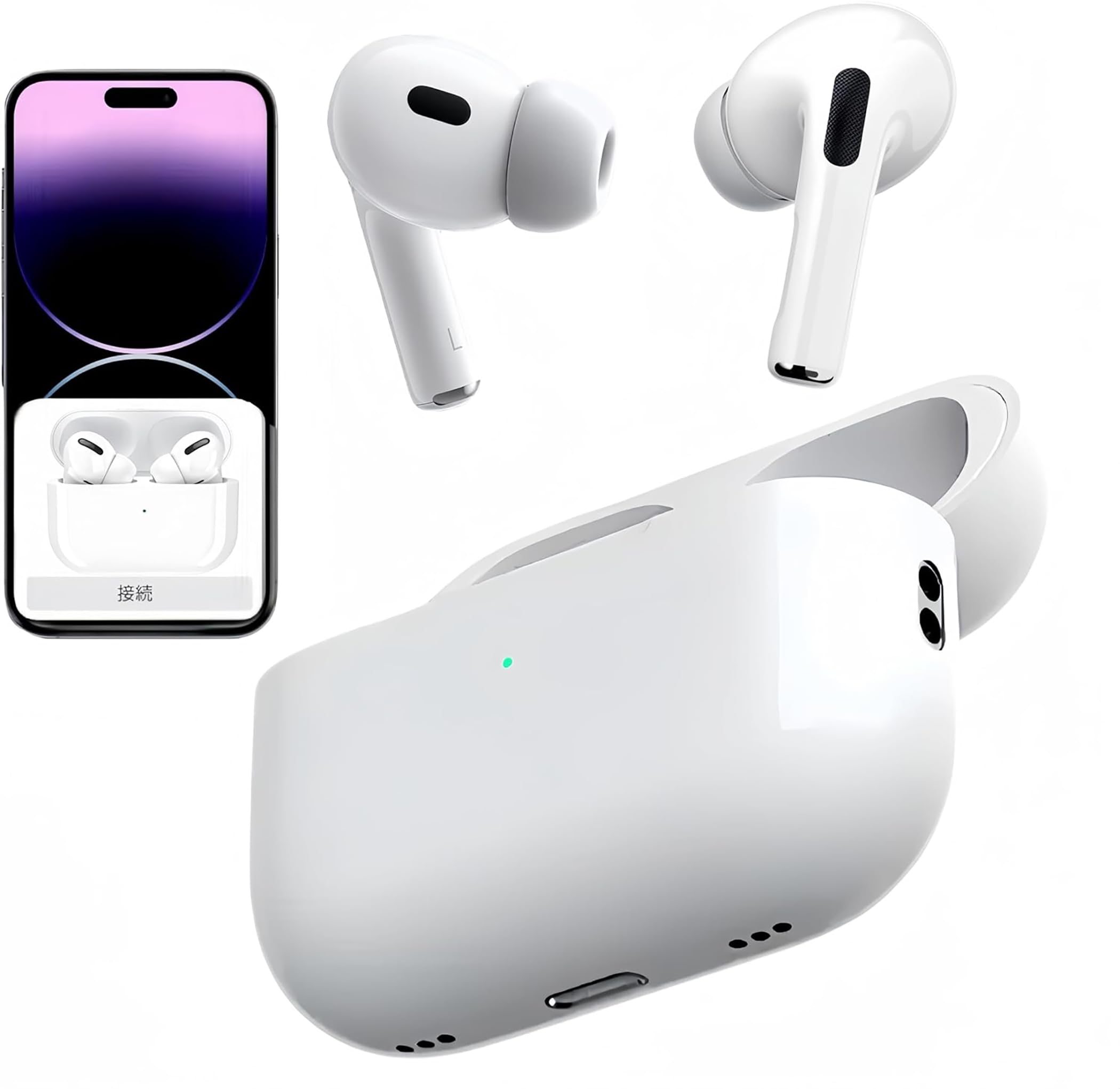Amazon.co.jp: [AirPods Pro MFi認証品] エアポッツ えあほっつぷろ2  