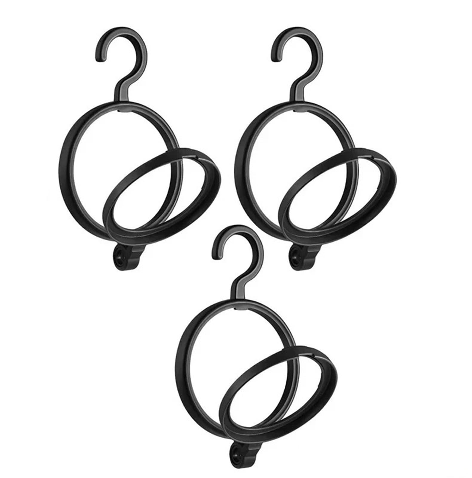 FDzkrtvm Plastic Folding Wig Stand, Hanging Wig Stand 3 Pcs Portable Hanger for Multiple Wigs Display Storage Styling