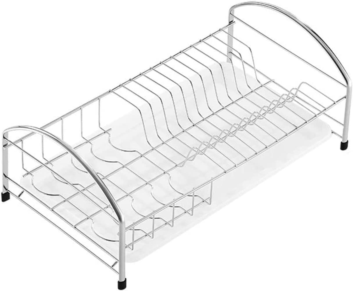 SaryEdge Multifunctional Dish Drainer Cutlery Rack, 304 Stainless Steel Dish Rack, Single-layer Hanging Plate Drying Rack,