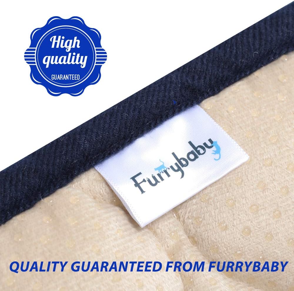 furrybaby Dog Bed Mat Soft Crate Mat with Anti-Slip Bottom Machine Washable Pet Mattress for Dog Sleeping (S 24x18'', Navy Mat) : Pet Supplies