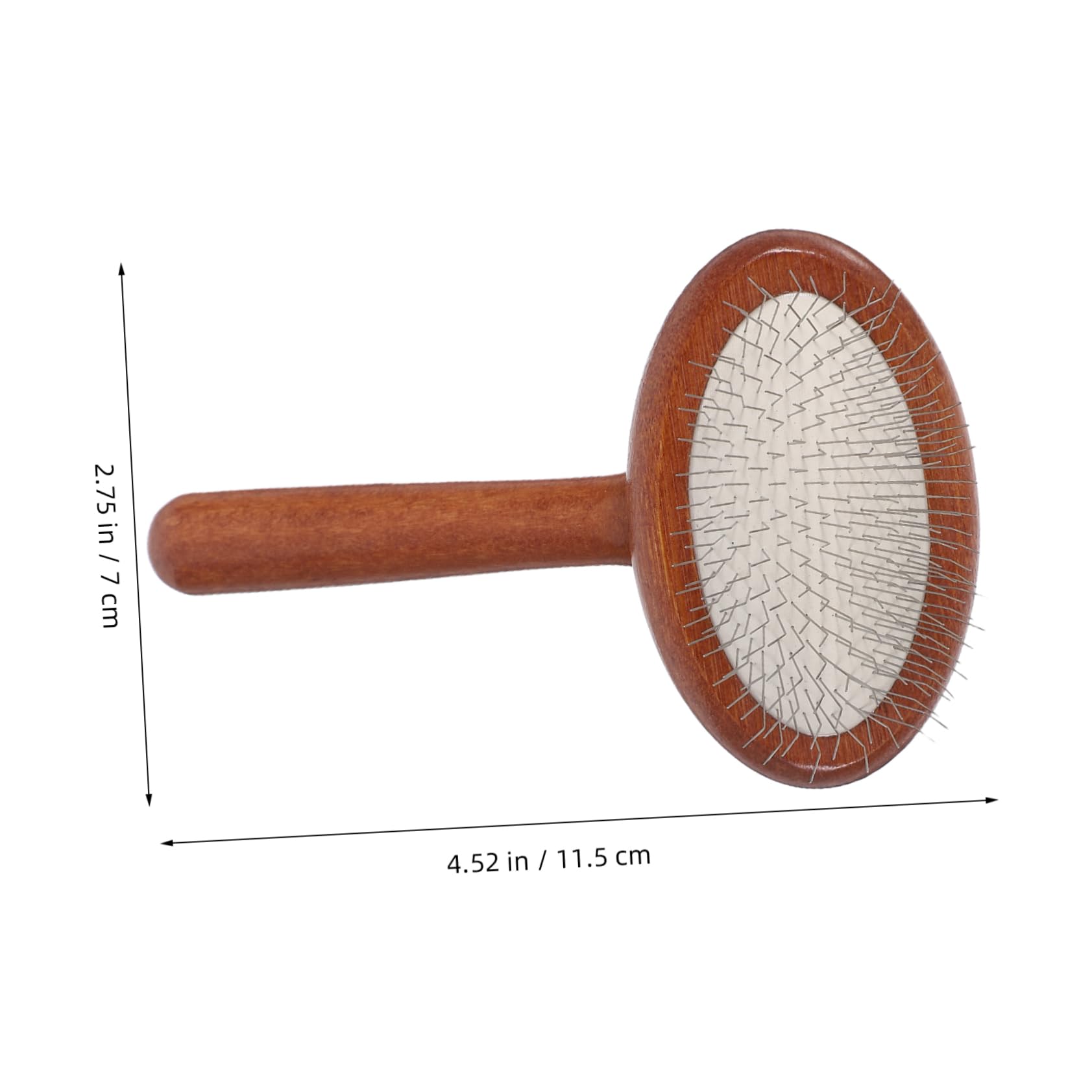 Totority Valentine's Day Hair Comb Wooden Cat Comb for Grooming Pet Grooming Deshedding Material