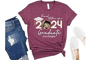 Personalized Family 2024 Graduate T-shirts with Picture