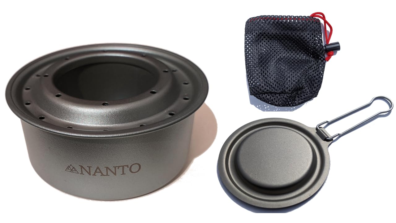 Amazon | NANTO チタン製アルコールストーブ 純チタン 軽量 頑丈