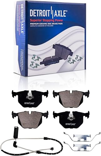 Miniatura 4 de Detroit Axle - Pastillas de freno para BMW X3 330i 330Ci 330Xi M3 Z4 Pastillas de freno de cerámica w/reemplazo delantero y trasero