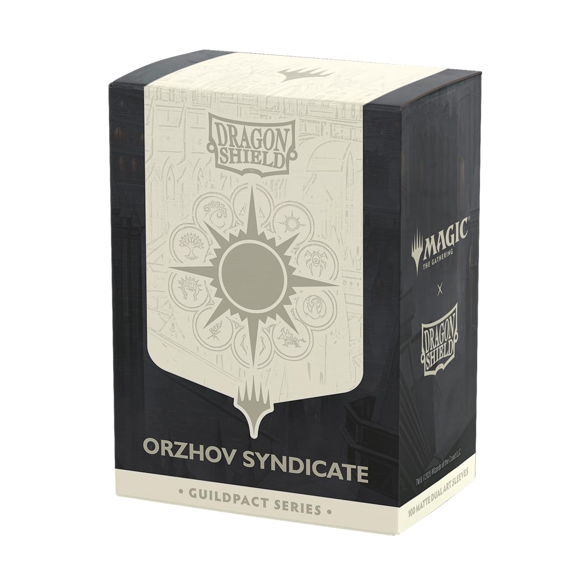 Dragon Shield | Matte Dual Art Sleeves | MTG Guildpact Series | 100 CT - Smooth & Tough Premium TCG Sleeves | Compatible with Pokemon, Flesh & Blood, One Piece & Magic the Gathering | Orzhov Syndicate — image 1