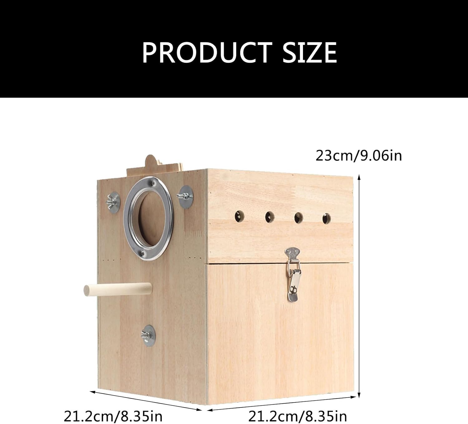 Bird Nest Cage Wood and Shelter Parrots Hatchery, Perfect for Home and Professional Use Bird Nest for Cage