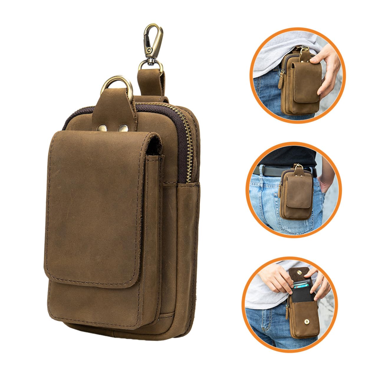 SHINEOFI Pochette Téléphone Portable Homme Pochette pour Téléphone Sacoche de Ceinture Adapté Randonnée Camping