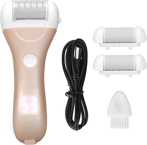 Miniatura 7 de Electric Foot File, 1200mAh Electronic Foot Pedicures Kits Professional for Hard Cracked (Champagne)