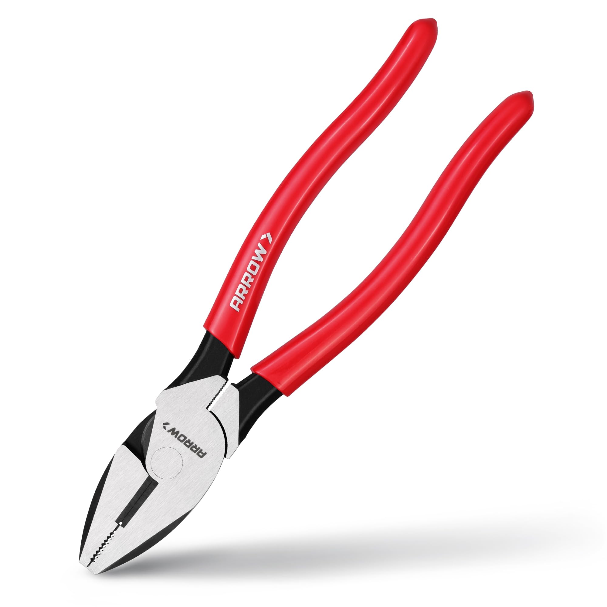ARROW 8" High Leverage Linemans Pliers, Side Cutters, Linesman Pliers for Wire Cutting, Gripping
