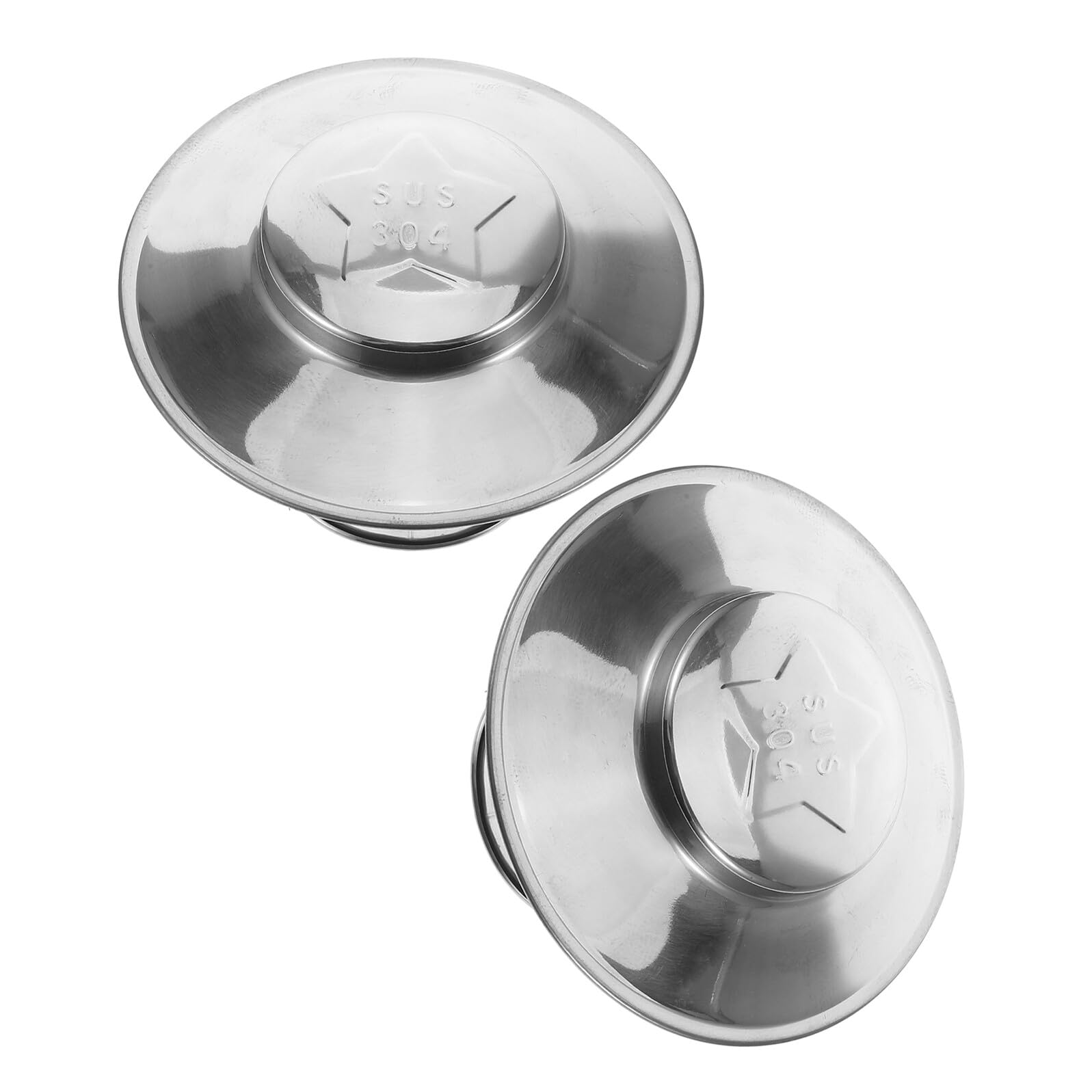 Chapeau de cheminée pour ventilation de toit extérieur, protection conique en inox, lot de 2