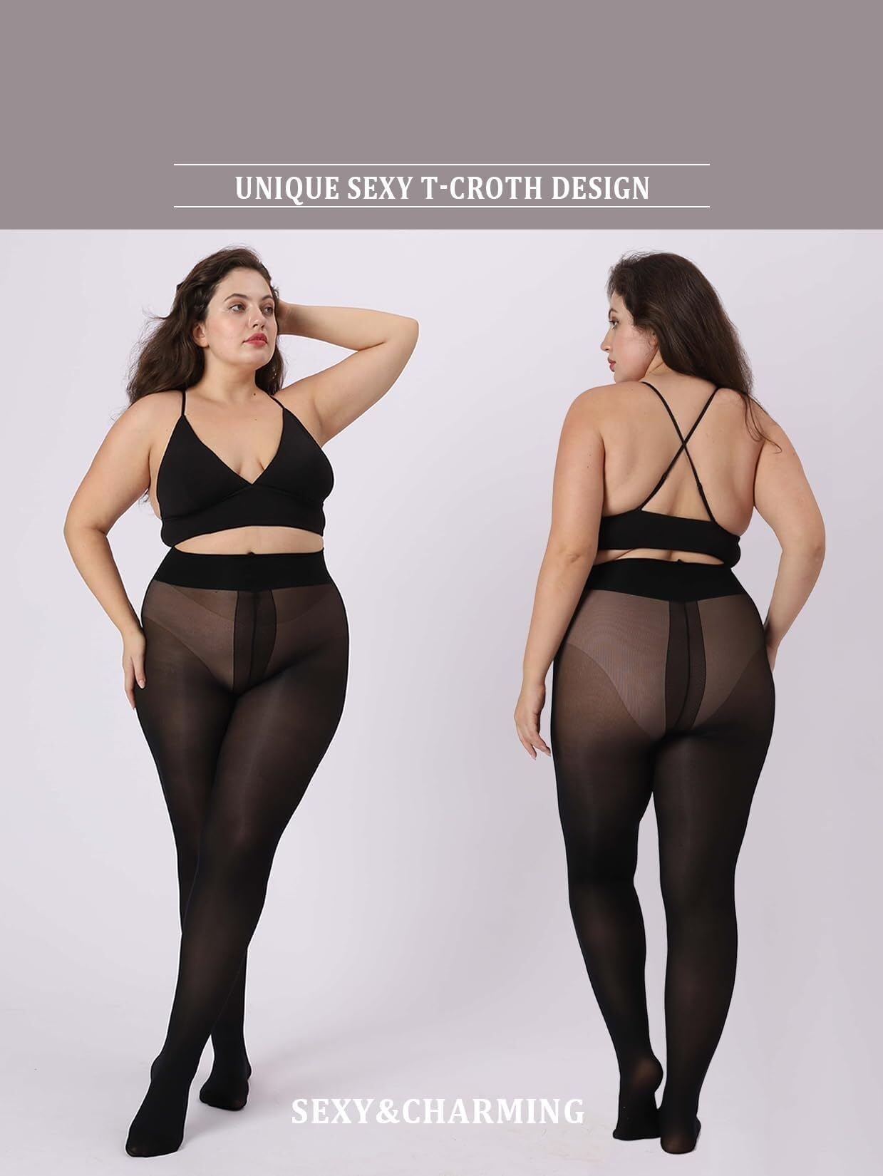 Niezniszczalne rajstopy plus size 40D półprzezroczyste damskie rajstopy odporne na rozdarcie pończochy z wysokim stanem