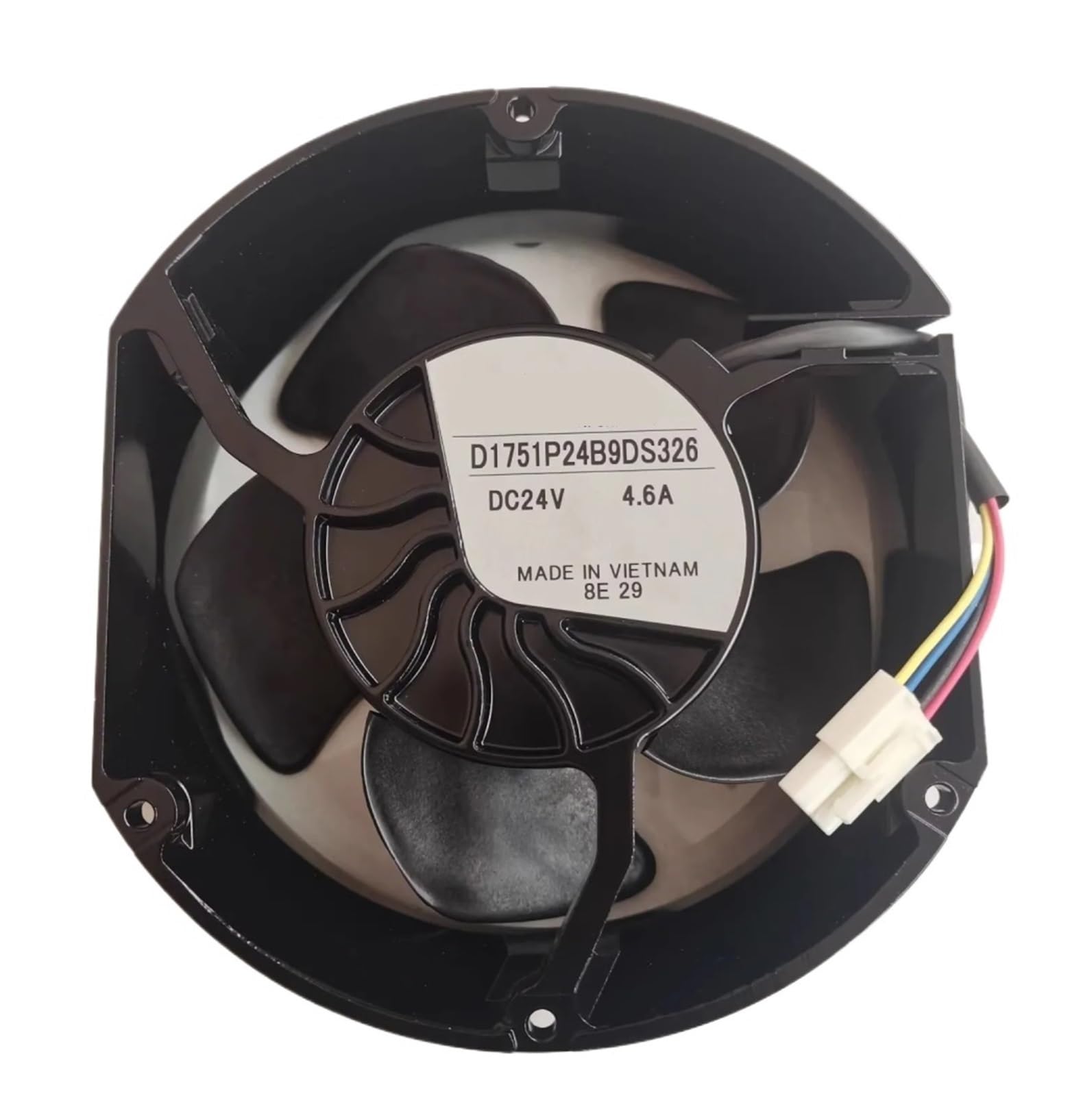 Ventilateur de refroidissement DC 24V 4,6A modèle D1751P24B9DS326 dimensions 172x152x51mm