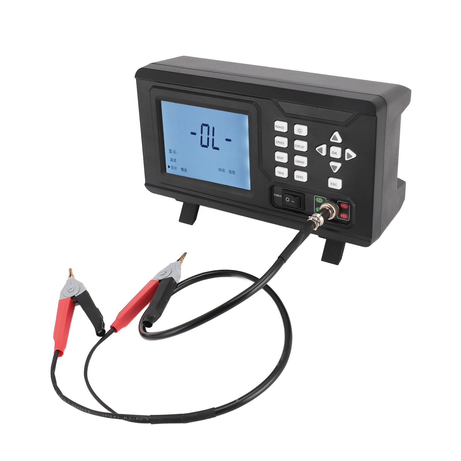 Fafeicy Miliomomierz 10uΩ-2MΩ ABS Tester Niskiego Oporu (wtyczka UE)
