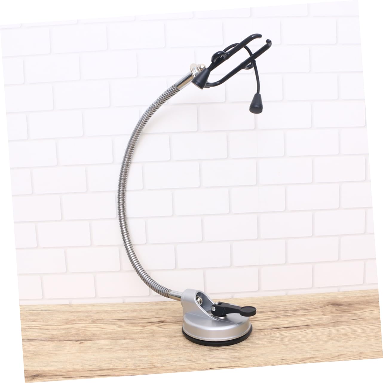 Beavorty soporte secador de pelo manos libres soporte secador manos libres soporte para secador de pelo abrazadera para secador de pelo ajustable Bandeja de almacenamiento