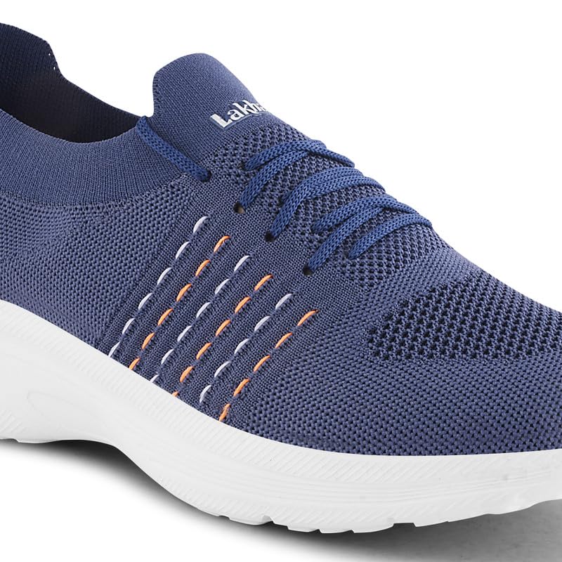 Image of Lakhani aashirwad Men's Sports Shoes | Lightweight Breathable Running Shoes for Men | PVC Upper, EVA Sole | Flexible, Comfortable Lace-Up Athletic Shoes