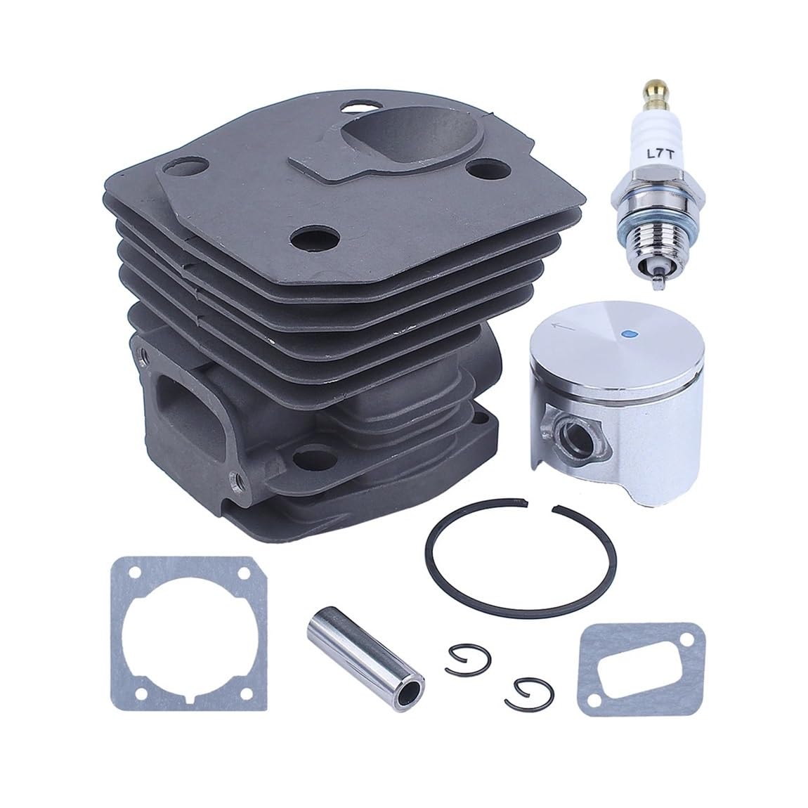 Pieza DE Recambio Kit de Junta de pistón de Cilindro de 44 mm Compatible con Repuesto de Motosierra chapada 350 351 353 346XP 157A