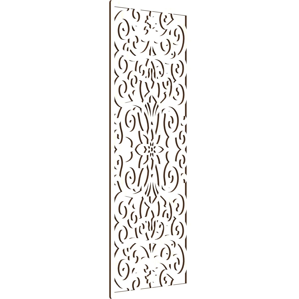 Buel Decorative Pierced Fretwork Wood Wall Panels, 19 3/8"W x 49 3/8"H x 1/4"T, Birch