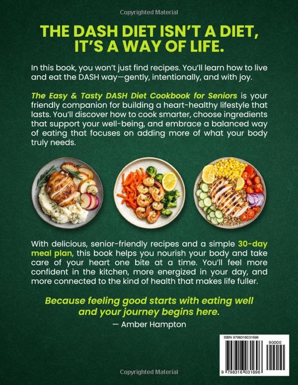 The Easy and Tasty DASH Diet Cookbook for Seniors: Nourish Your Body With Full-Color Low-Sodium Recipes Designed to Lower Blood Pressure, Boost Heart ... Your Journey (Healthy Cookbooks For Seniors) - Image 2