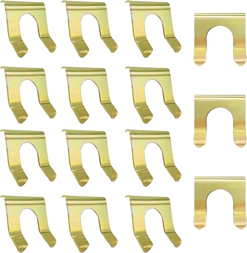 15 clips de línea de freno, retenedor de línea de freno en forma de U, soporte de manguera de freno de cable de freno de estacionamiento, clip de