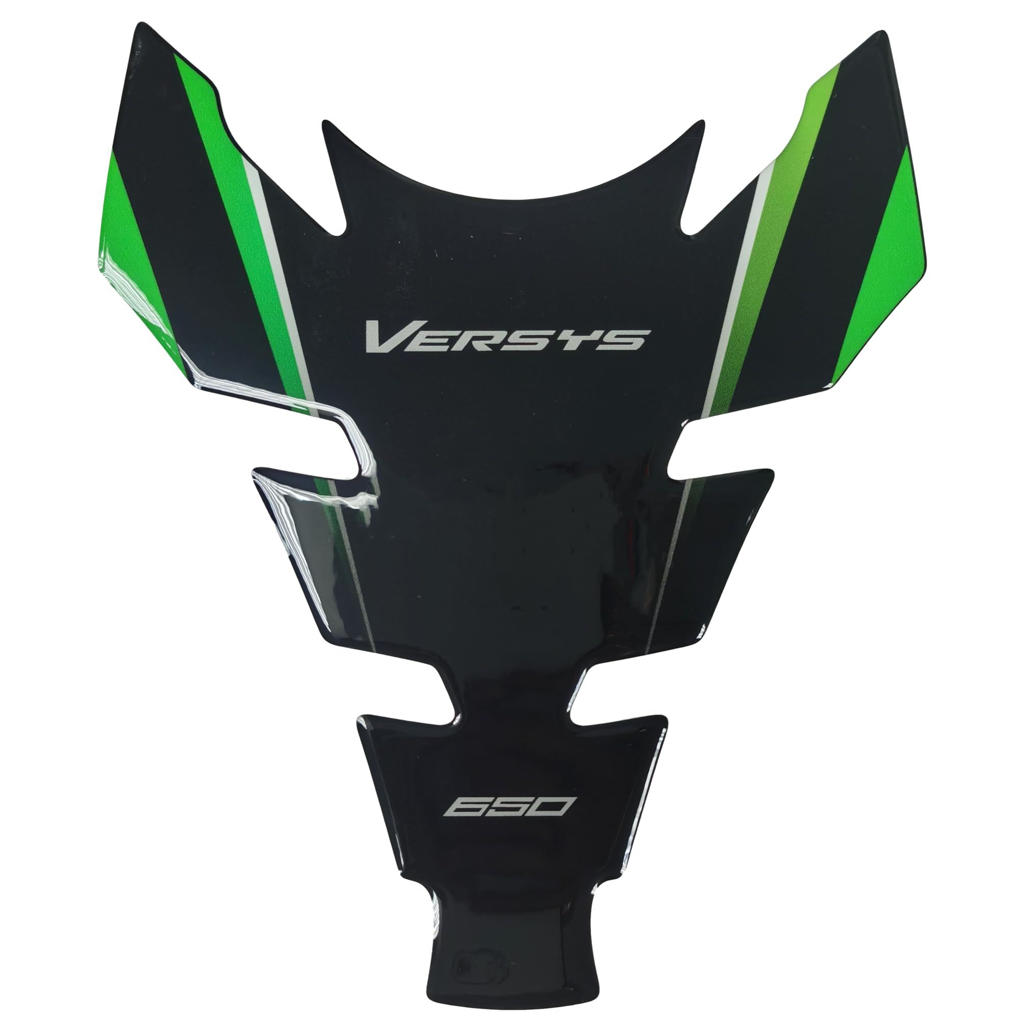 Motorcycle Green Gas Fuel Tank Gel Decal Protector Pad Compatible with Kawasaki Versys 650