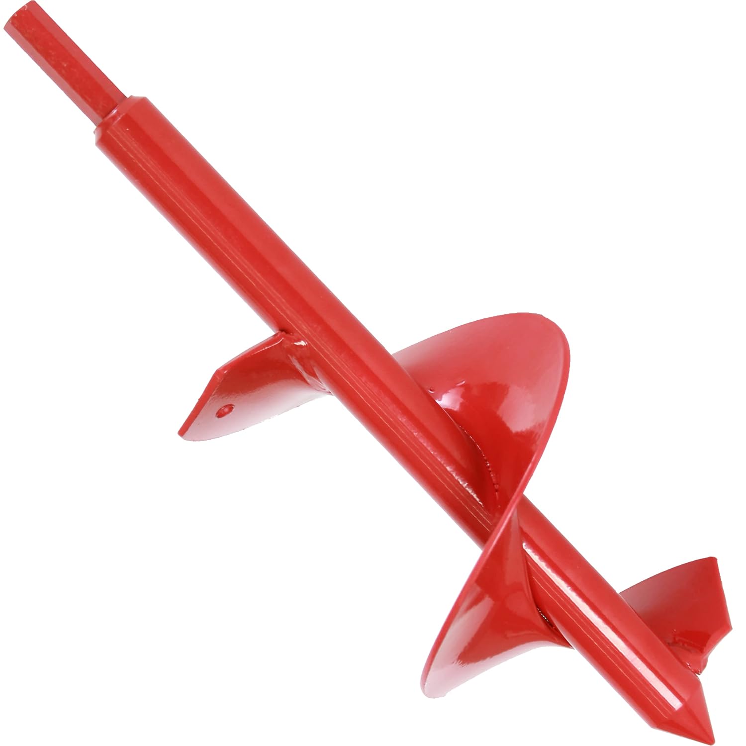 S&F STEAD & FAST Bulb Auger Drill Bit for Planting, 3.0” x 12” Garden Auger Spiral Drill Bit for Planting, Soil Plant Auger, Planting Auger for Cordless Drill, Post Hole Digger Planter, Red
