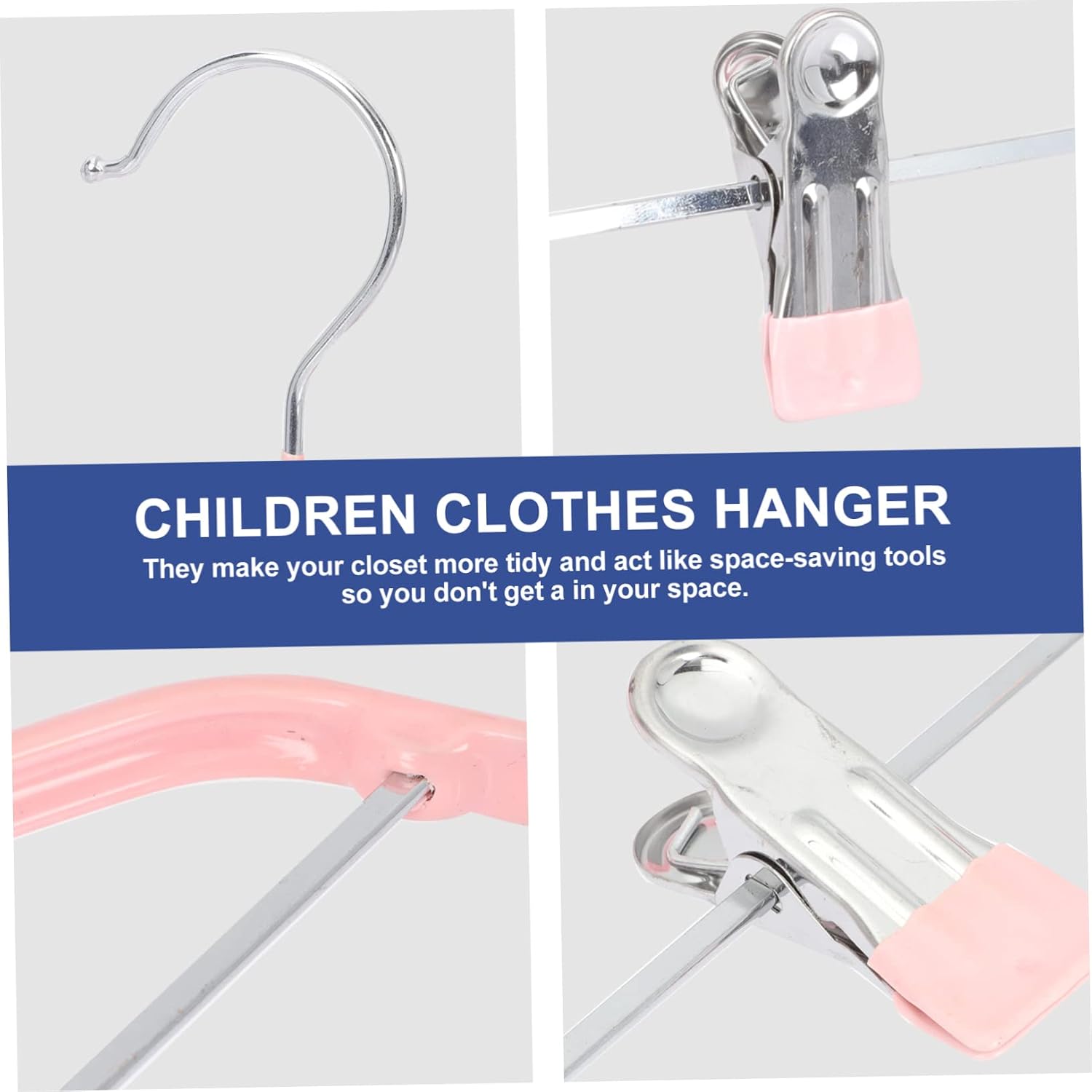 5pcs Anti-Skid Baby Clip Hangers for Boys and Girls Pants and Short Skirt