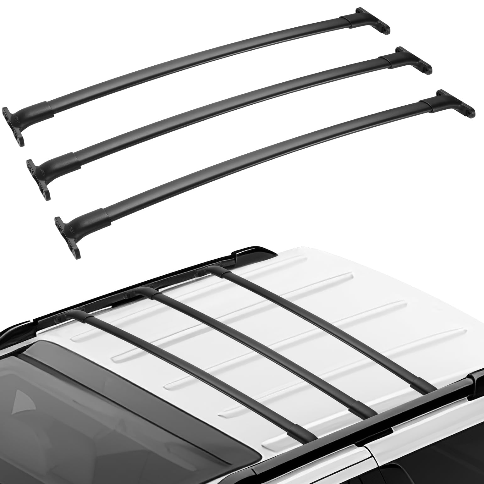 JOYTUTUS 220LBS Roof Racks Cross Bars Compatible with Expedition & Navigator 2018 2019 2020 2021 2022 2023 2024, Aluminum Roof Rail Cross Bars, Low Wind Noise Rooftop Cargo Carrier Crossbars