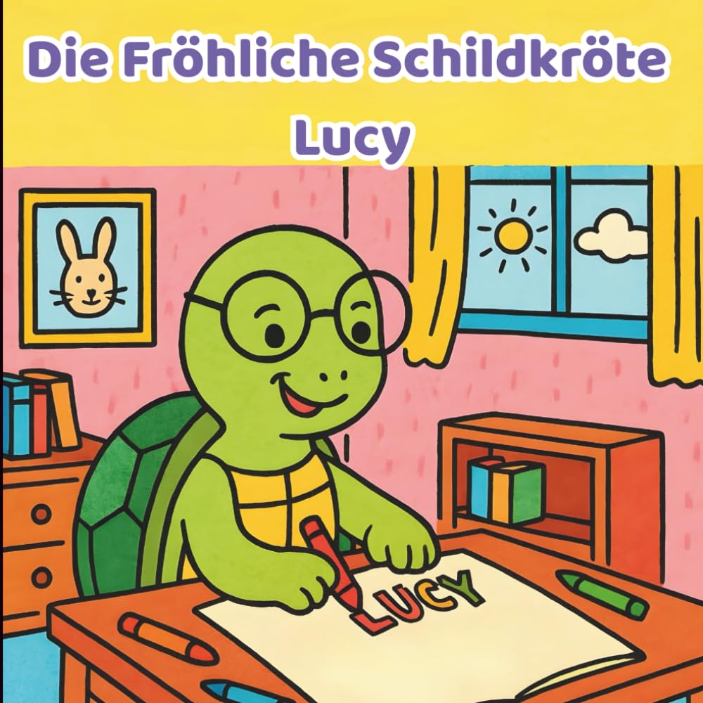 Die Fröhliche Schildkröte Lucy: Ein Malbuch für Kinder: Spaß & Einfaches Ausmalen. Entspannende und Lehrreiche Malvorlagen für Kinder.