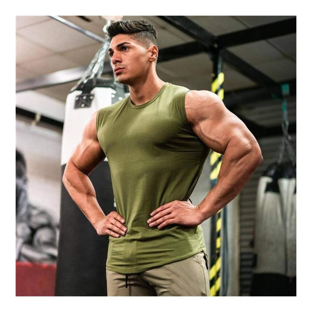 Gilet Da Palestra Da Uomo Fness Top Bodybuilding Stringer - Foto 3