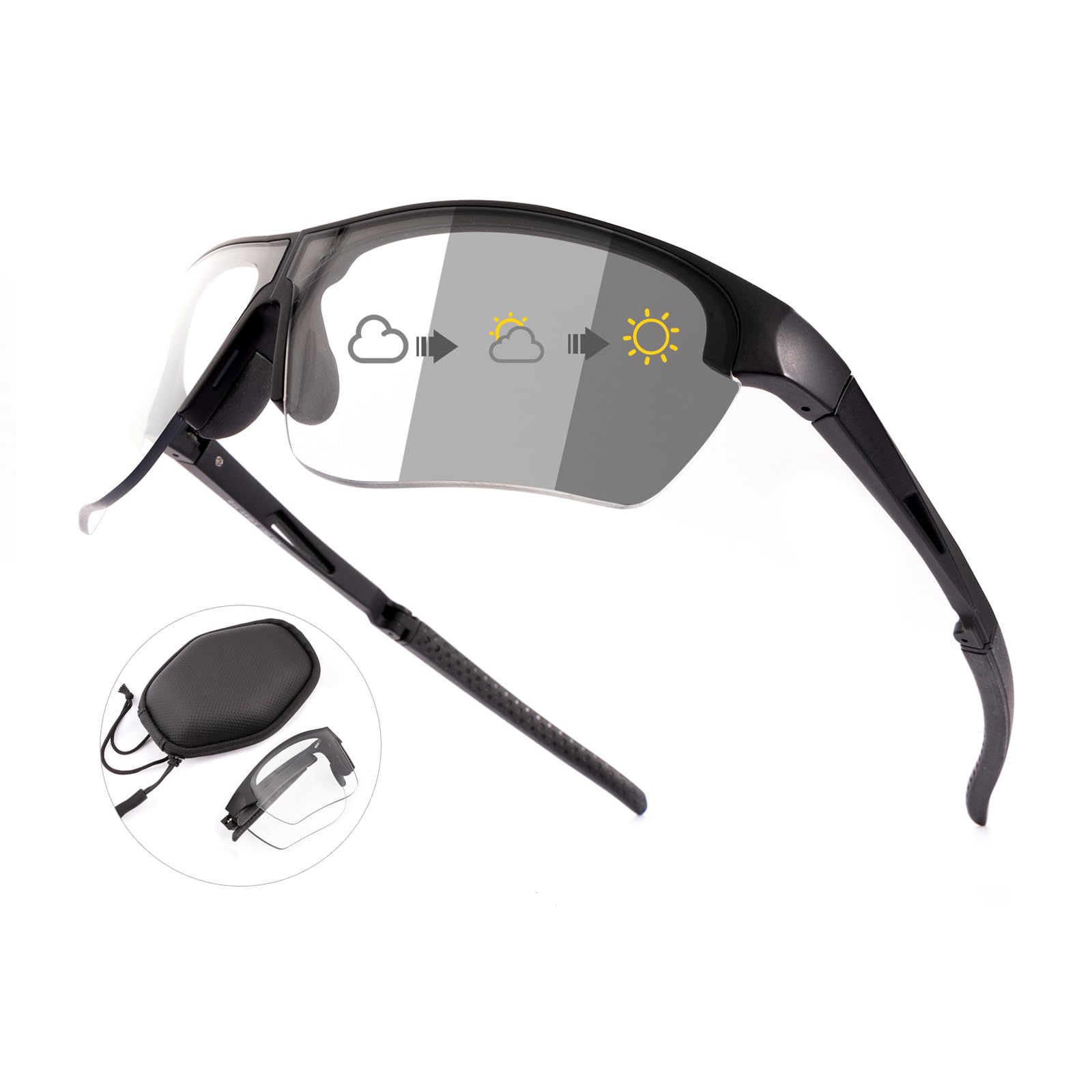 Occhiali da ciclismo donna uomo occhiali pieghevoli occhiali da ciclismo con protezione UV400 TR90 telaio per sport ciclismo