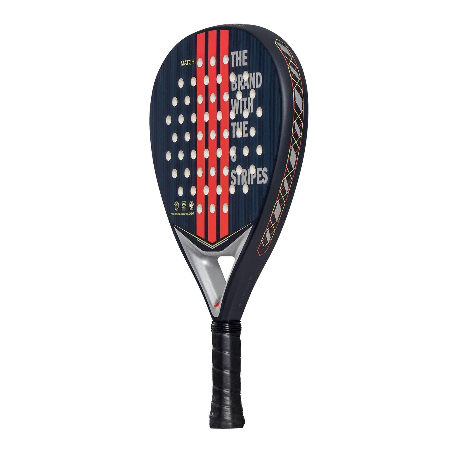 Pala de Padel adidas Match Blue 3.4 Azul roja, Forma Redonda, Goma eva Soft Performance, Fibra de Vidrio