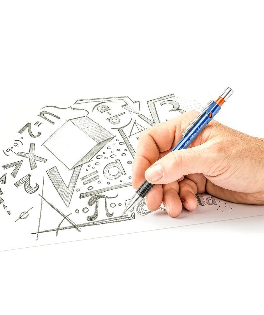 STAEDTLER Micro 775 - Portaminas (10 unidades, 0,9 mm, recargables, caña de plástico con manguito ergonómico de goma), color azul