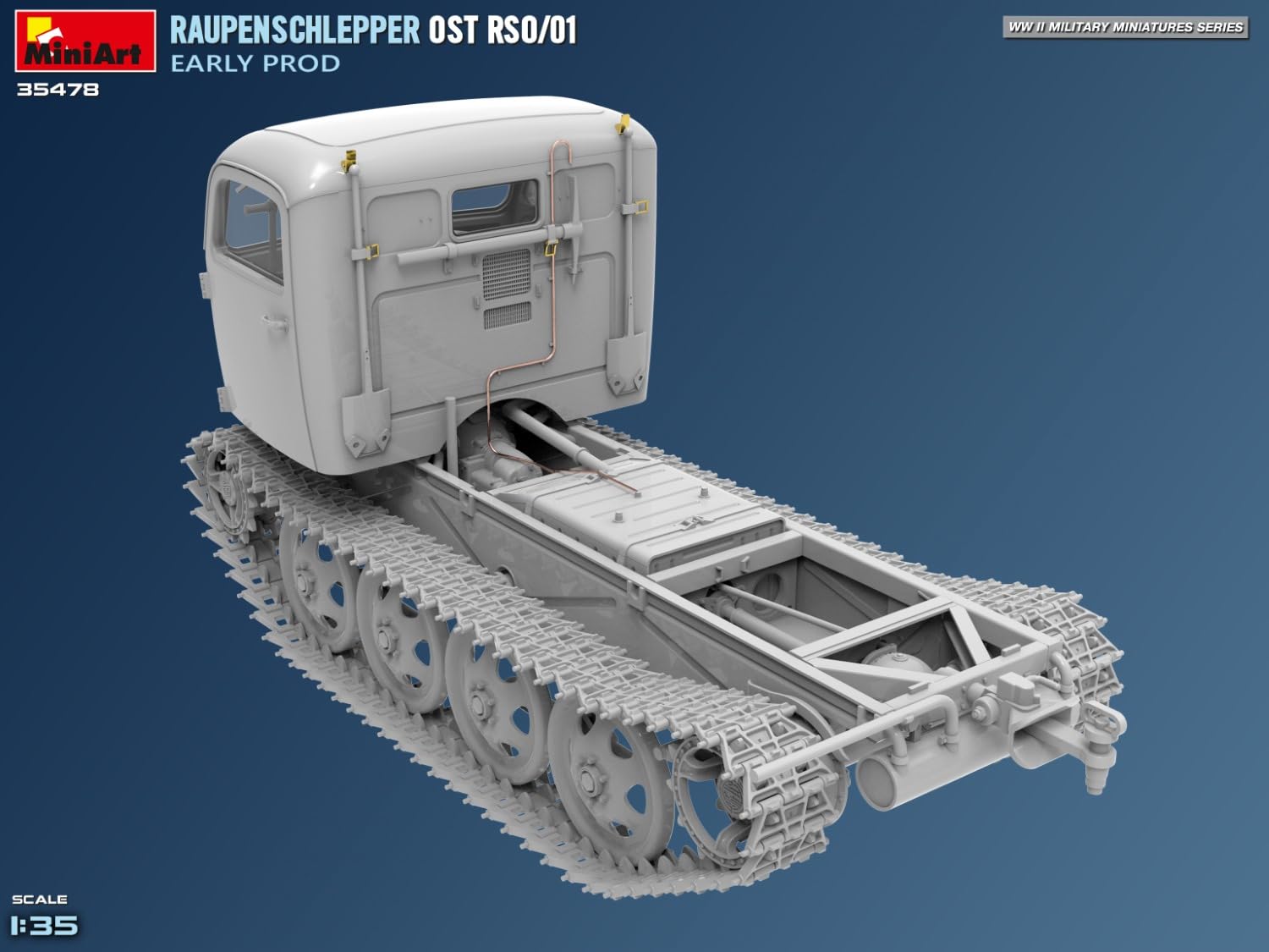 Miniart - raupenschlepper ost rso/01-1/35 - miniart 35478