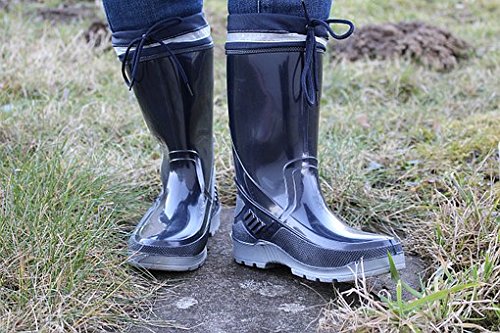 TippTexx 24 2 Paar Stiefelsocken(47/48, Grau mit Wolle - 2 Paar)