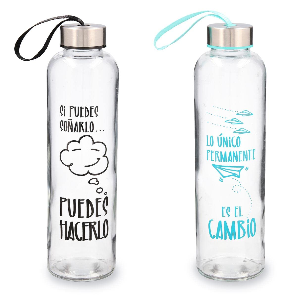 Quid Quidate Botella Transporte Vidrio con Funda Neop 0,60l Sodo No Apto Microondas Reciclable — view 7