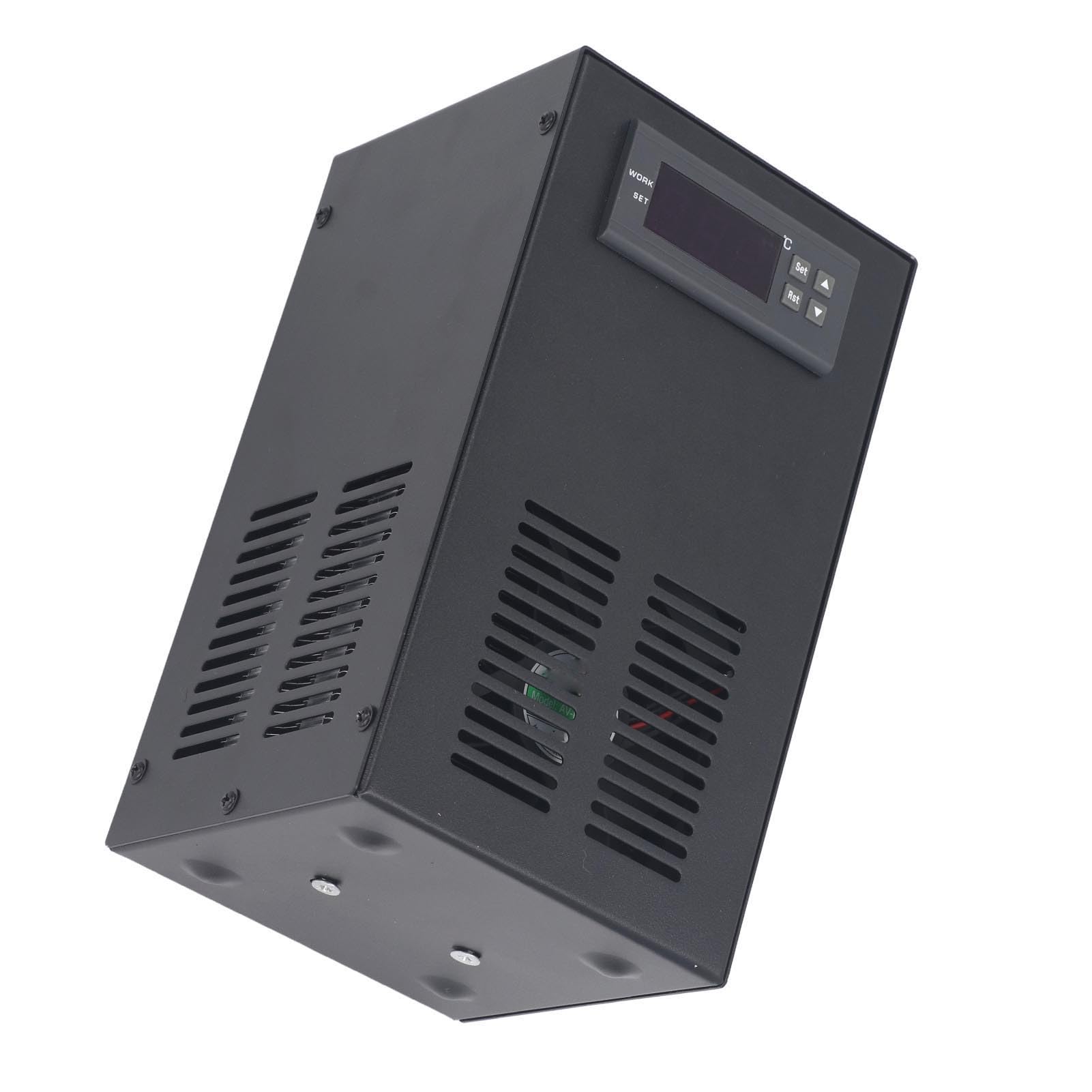 Walfront Enfriador de Acuario Enfriador de Agua 70W de Enfriamiento único Silencioso para Tanque Hidropónico de Peces Camarones de 20L Uso Doméstico Enfriamiento Rápido Bajo Nivel de (Enchufe de la